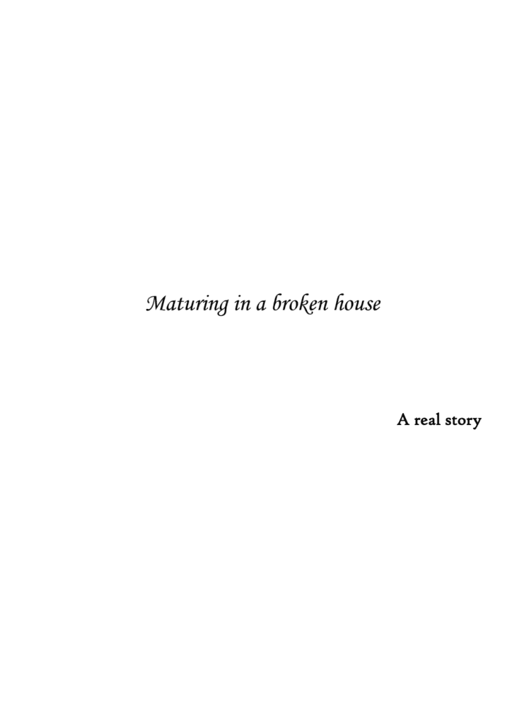 تحميل كتاب Maturing in a broken house pdf